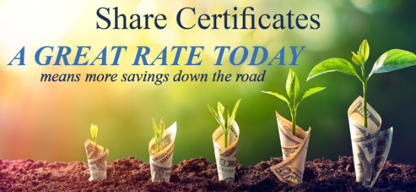 Share Certificates - A Great Rate Today